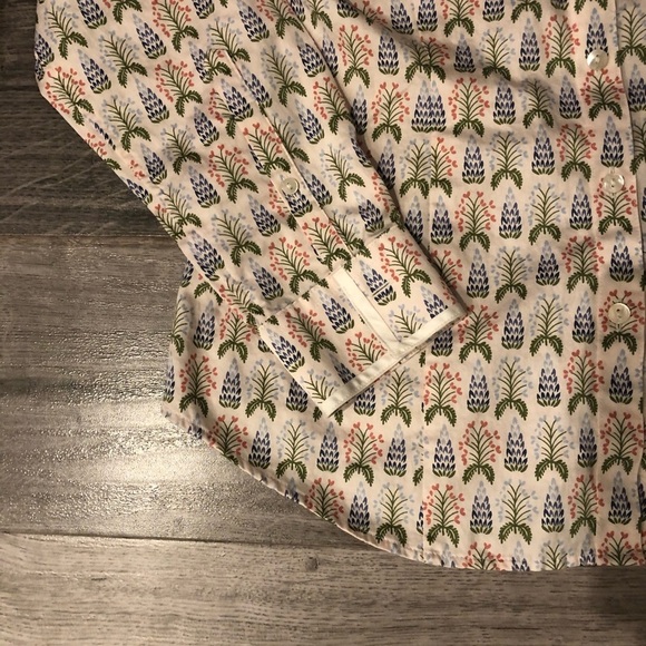 Brooks Brother dress shirt floral print size 8P - Picture 4 of 5